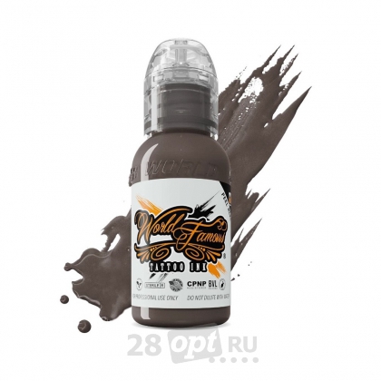 Краска для художественной татуировки World Famous Tattoo Ink by Pony Lawson, Dried Mud, 30 мл