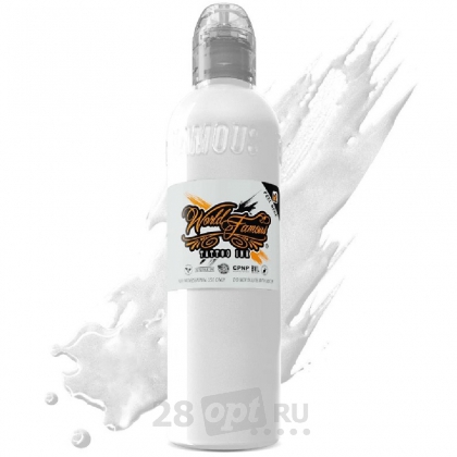 Краска для художественной татуировки World Famous Tattoo Ink, Fuji Mountain Mixing White, 240 мл