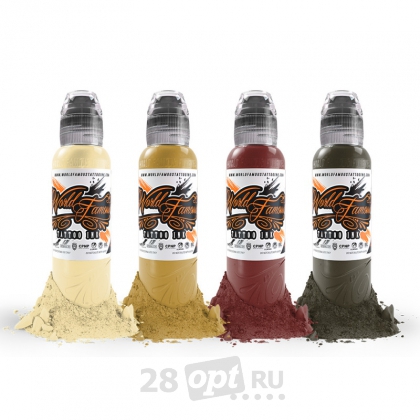 Сет красок для художественной татуировки World Famous Tattoo Ink by D.Gorsky, Golden Harvest, 30 мл