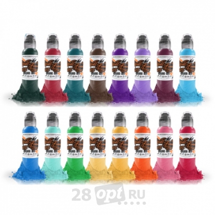 Сет красок для художественной татуировки World Famous Tattoo Ink, Hori Hui Taiwanese Ink, 30 мл