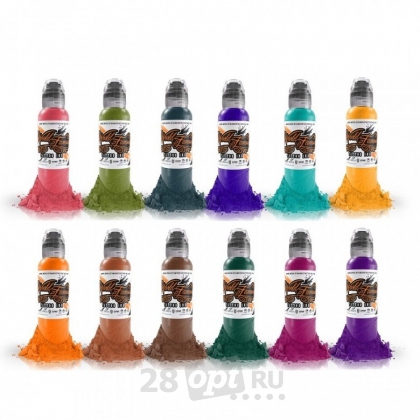 Сет красок для художественной татуировки World Famous Tattoo Ink by Jay Freestyle, Watercolor Ink, 30 мл