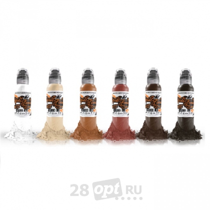 Сет красок для художественной татуировки World Famous Tattoo Ink by Michele Turco, Color Portrait Set, 30 мл