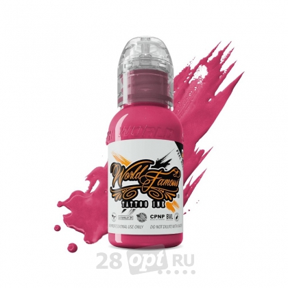 Краска для художественной татуировки World Famous Tattoo Ink, Paraguay Pink, 30 мл